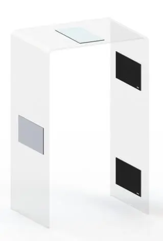 A5060 UHF RFID 天線水平安裝 - 適用於將RFID感應侷限於出入口狹窄範圍內