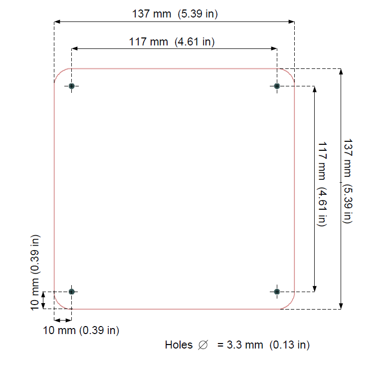AA-L11 UHF RFID 天線尺寸
