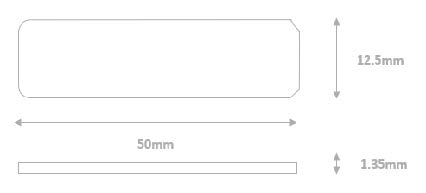 RL350M UHF RFID 標籤尺寸