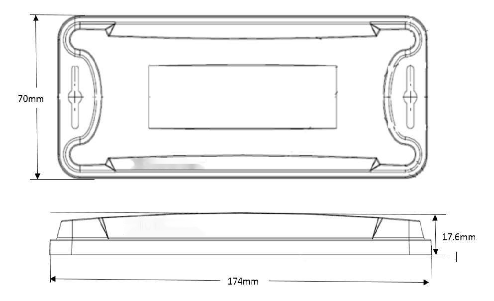 RA3000M UHF RFID Tag 尺寸