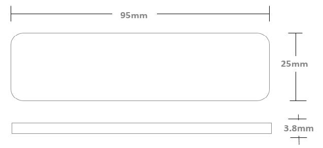 RF1200M UHF RFID 標籤尺寸