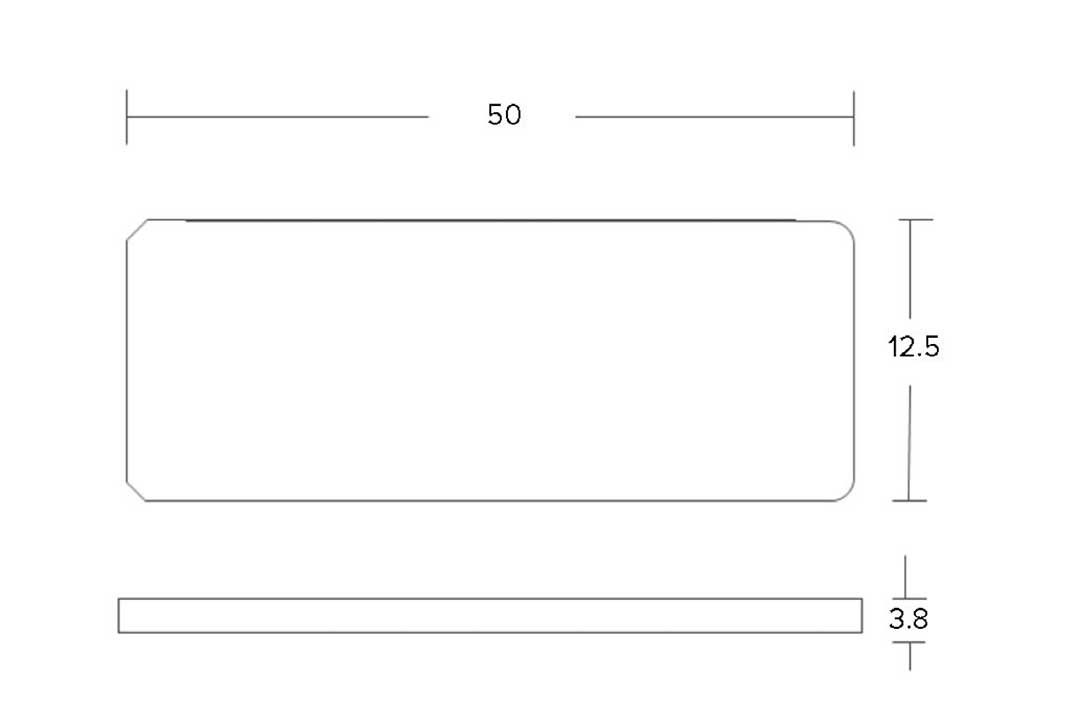 RF600M UHF RFID 標籤 尺寸