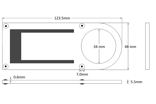 RS1000 戶外耐用 UHF RFID 標籤尺寸