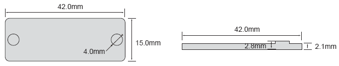 RP680MH 耐高溫 適用金屬材質 UHF RFID Tag 尺寸
